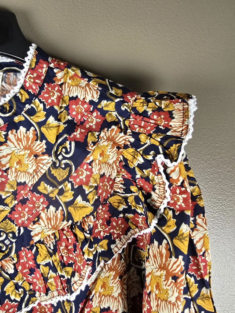 Sonmer Dorthy Blouse Navy Blue Large